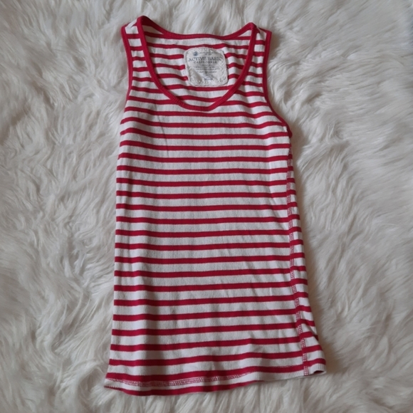 Pink & White Striped Muscle Shirt - Picture 3 of 6
